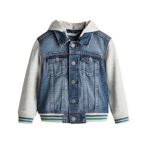 H&M boys size 6 hooded denim jacket